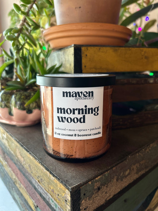 Morning Wood Beeswax & Coconut Wax Candle 8oz