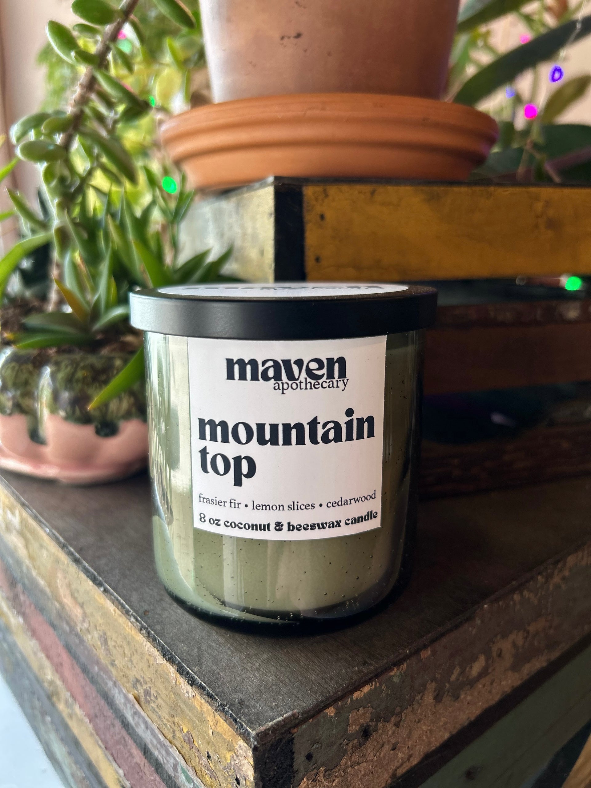 Mountain Top Beeswax & Coconut Wax Candle 8oz – Maven Apothecary