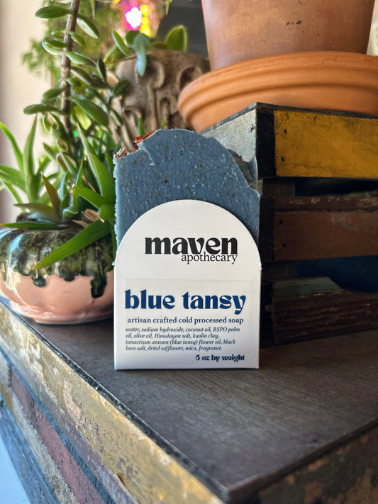 Cold Process Soap Blue Tansy 6.5oz