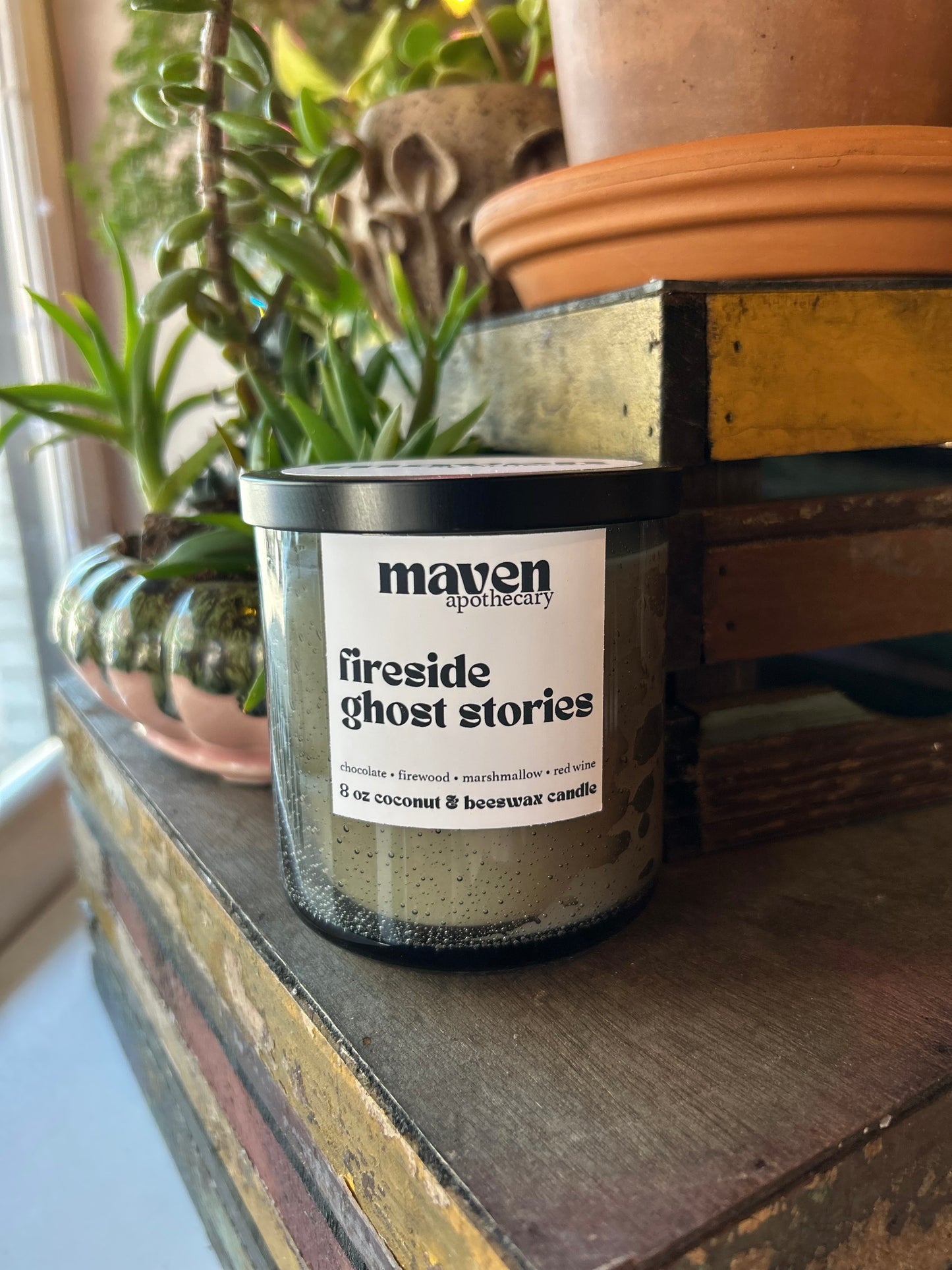 Fireside Ghost Stories Beeswax & Coconut Wax Candle 8oz
