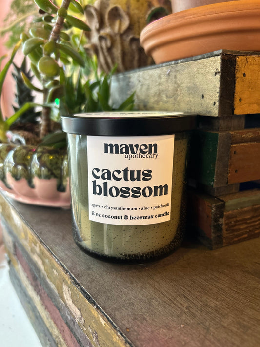 Cactus Blossom Beeswax & Coconut Wax Candle 8oz