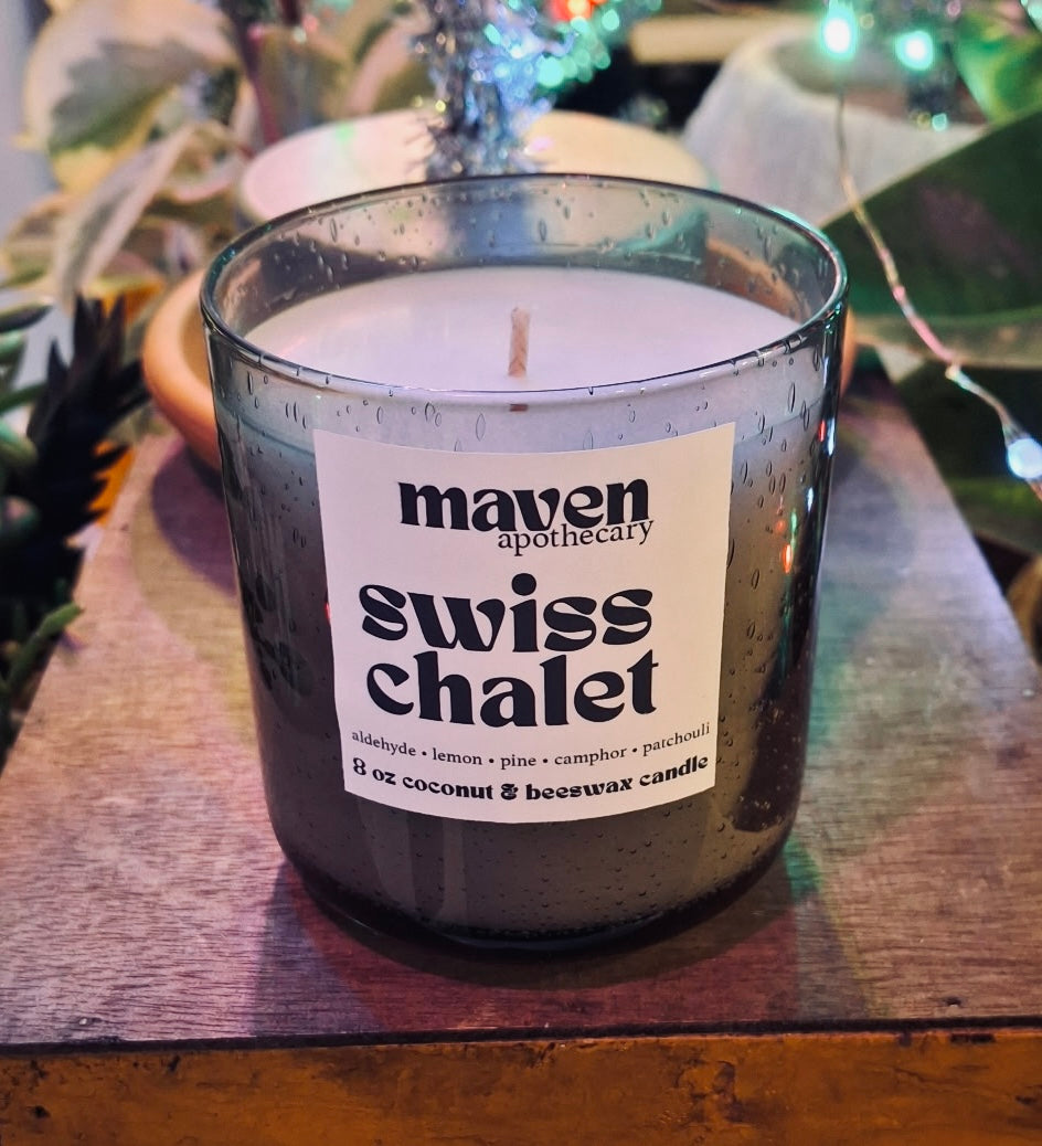 Swiss Chalet Beeswax & Coconut Wax Candle 8oz