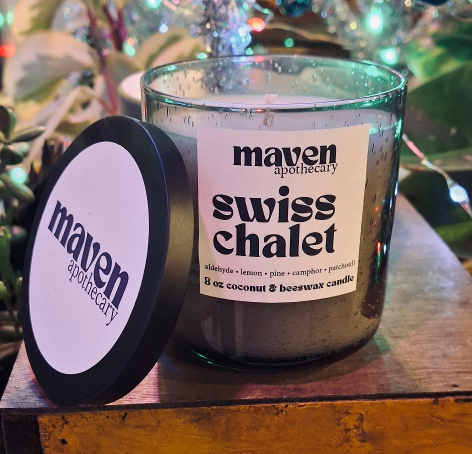 Swiss Chalet Beeswax & Coconut Wax Candle 8oz