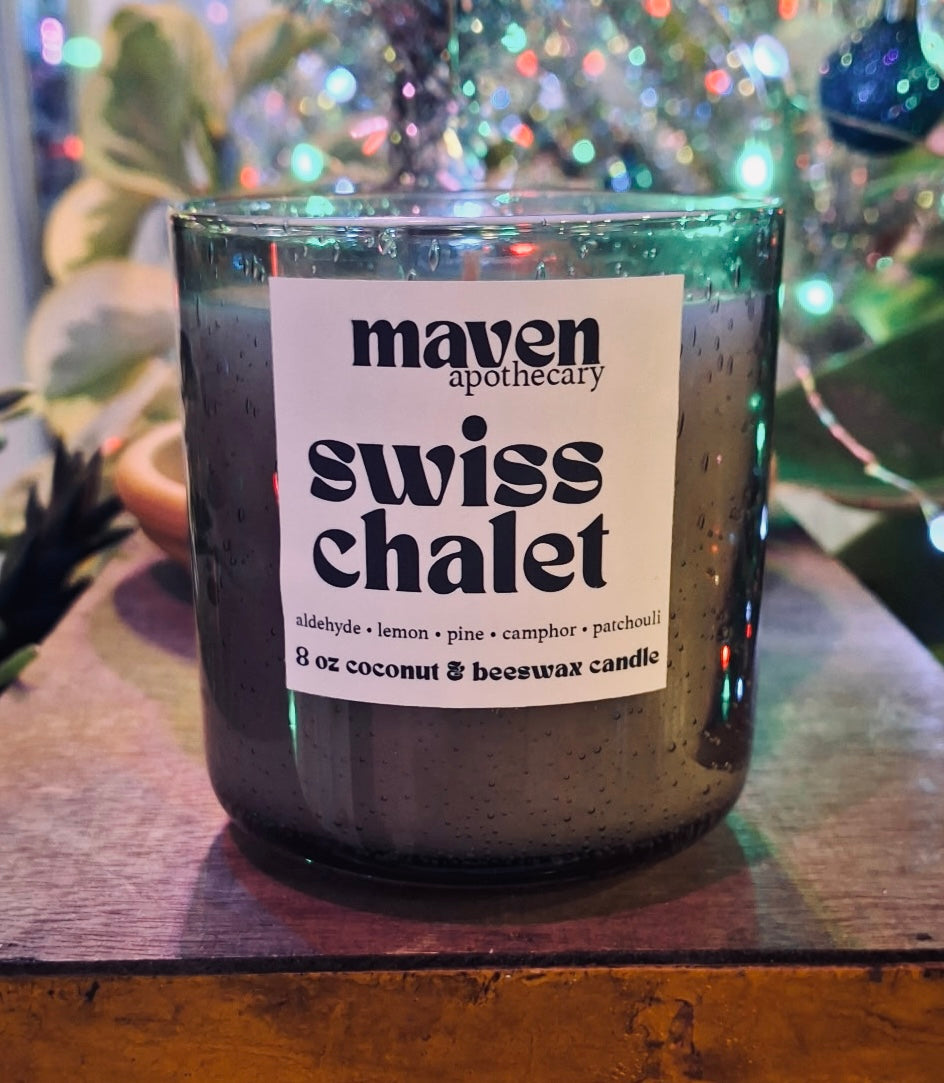 Swiss Chalet Beeswax & Coconut Wax Candle 8oz