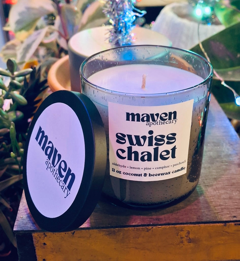 Swiss Chalet Beeswax & Coconut Wax Candle 8oz