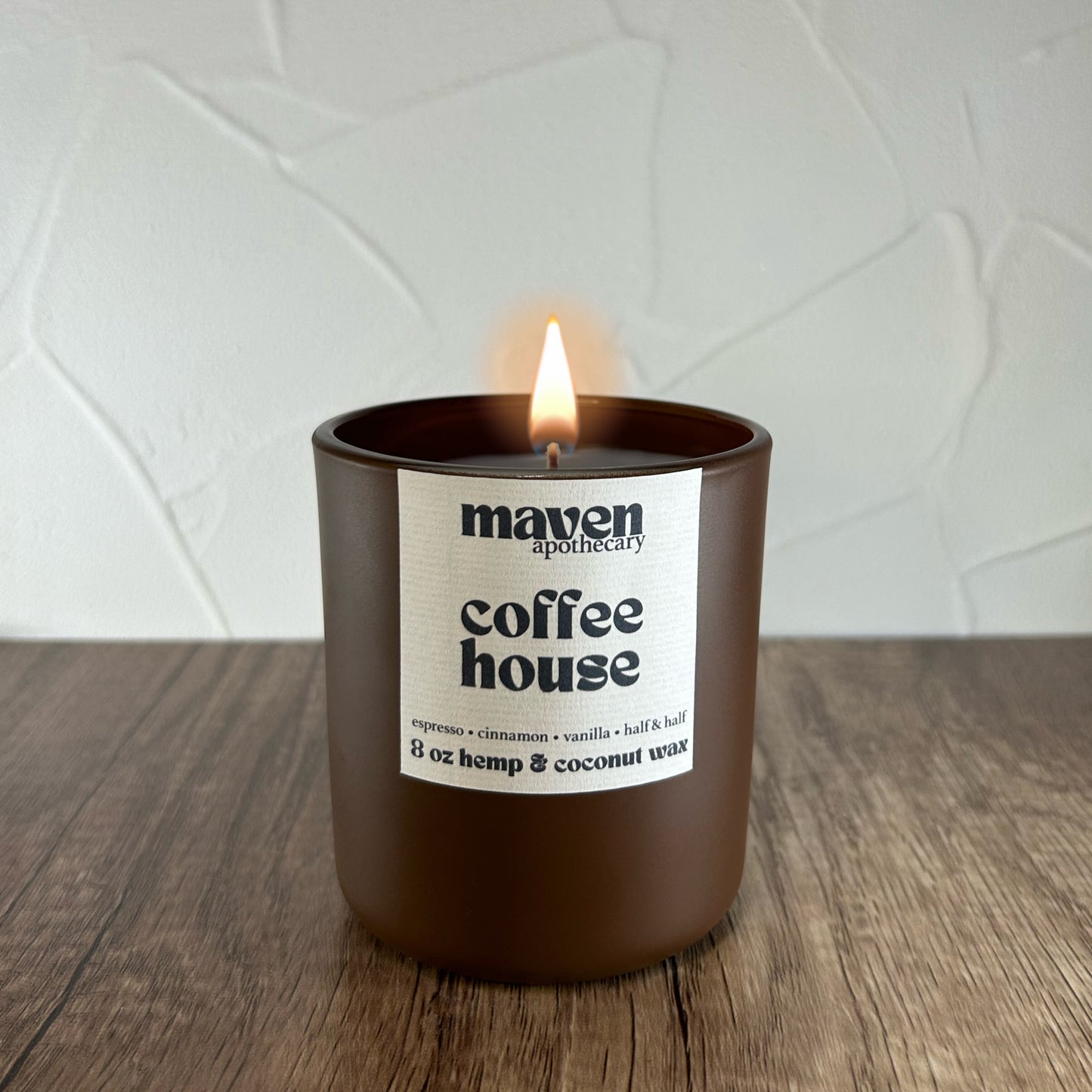 Coffee House Hemp & Coconut Wax Candle 8oz