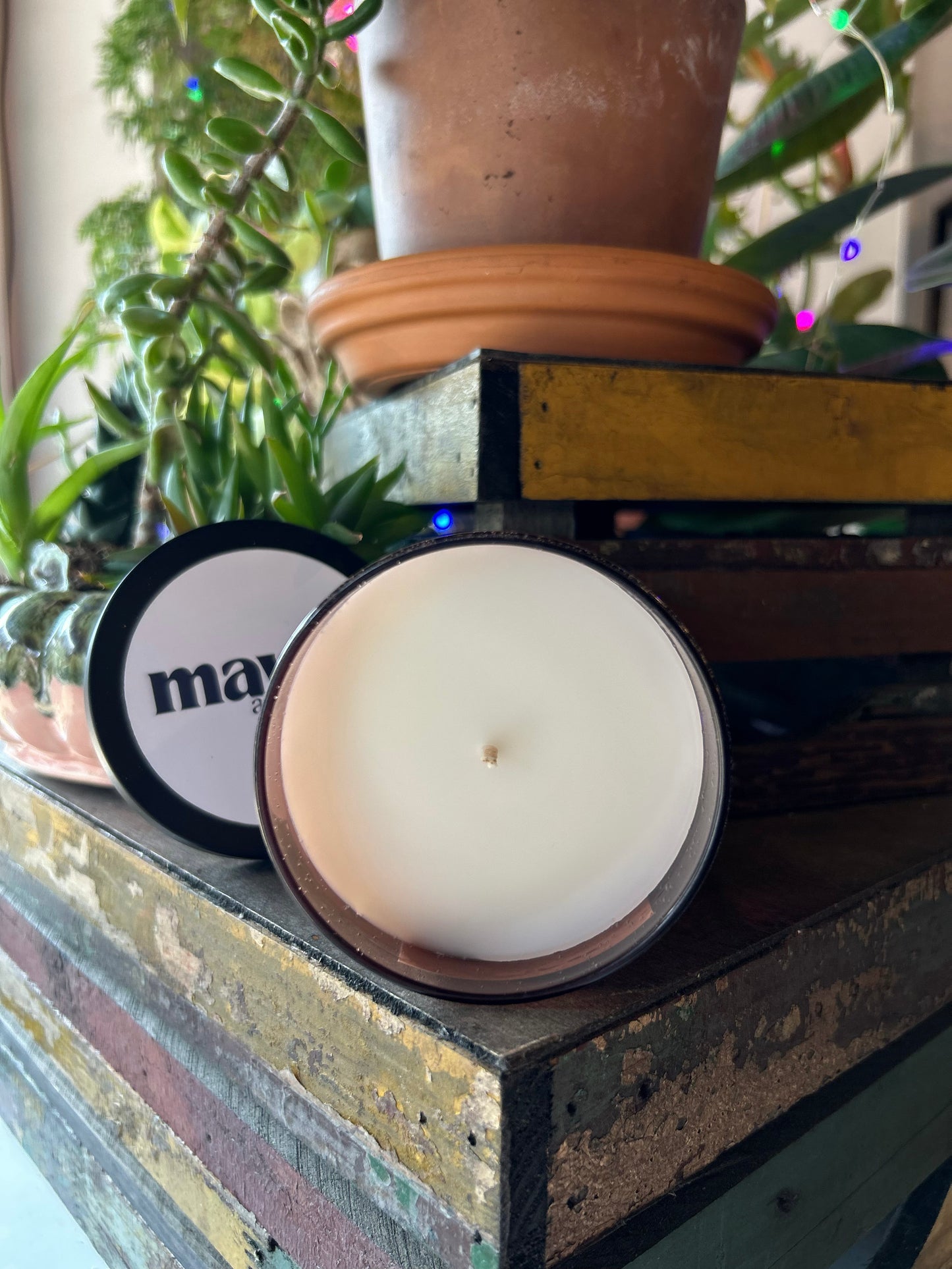 Falling Leaves Beeswax & Coconut Wax Candle 8oz
