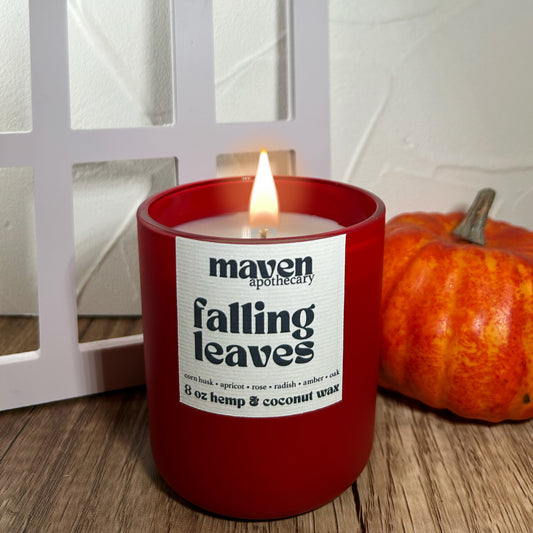 Falling Leaves Hemp & Coconut Wax Candle 8oz