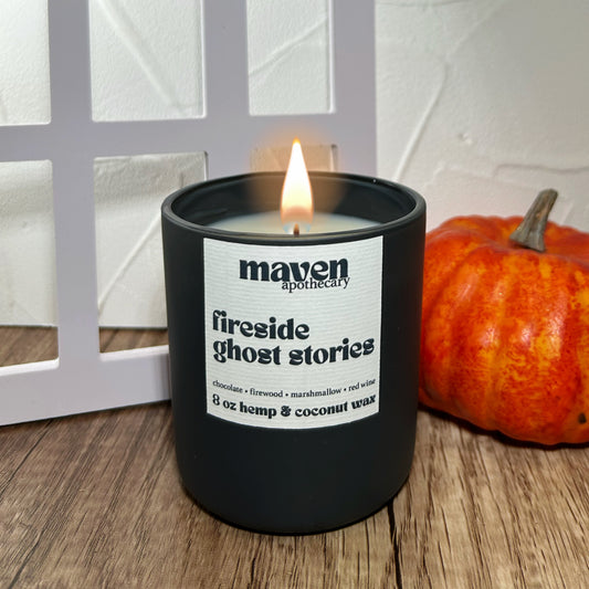 Fireside Ghost Stories Hemp & Coconut Wax Candle 8oz