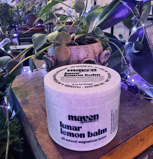 Magnesium Lotion Lunar Lemon Balm  8 oz