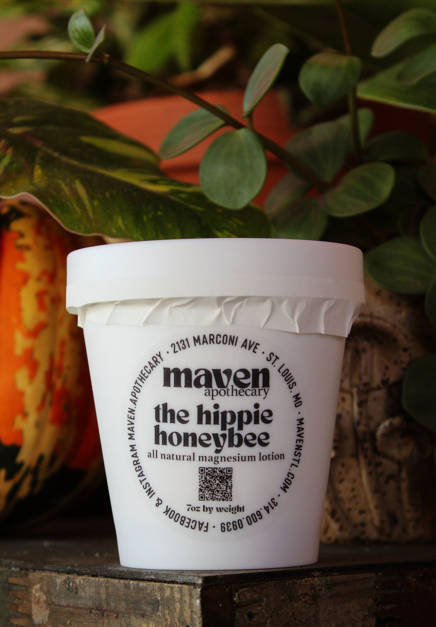 Magnesium Lotion The Hippie Honeybee 7oz