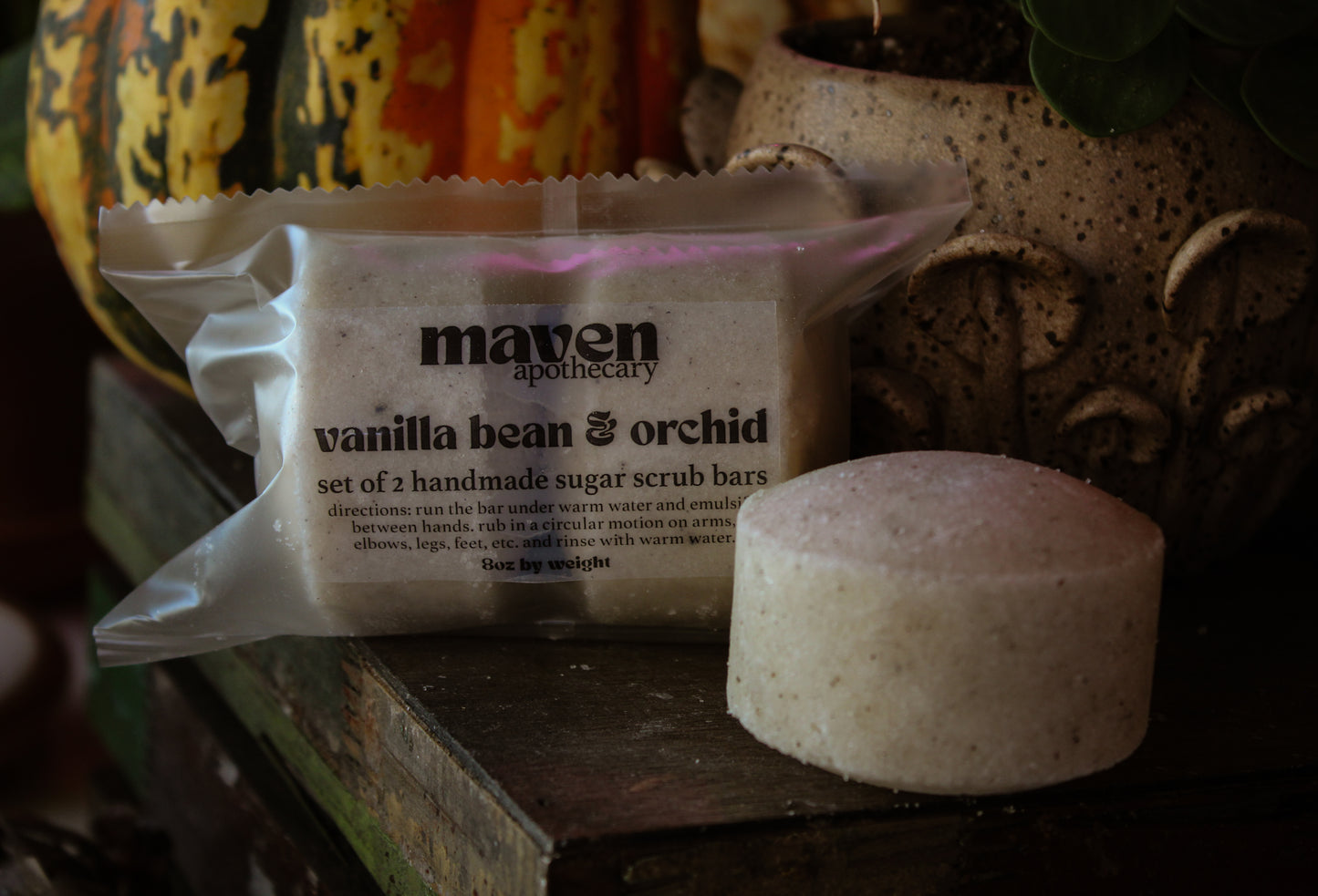 Sugar Scrub Bars Set of 2 Vanilla Bean & Orchid