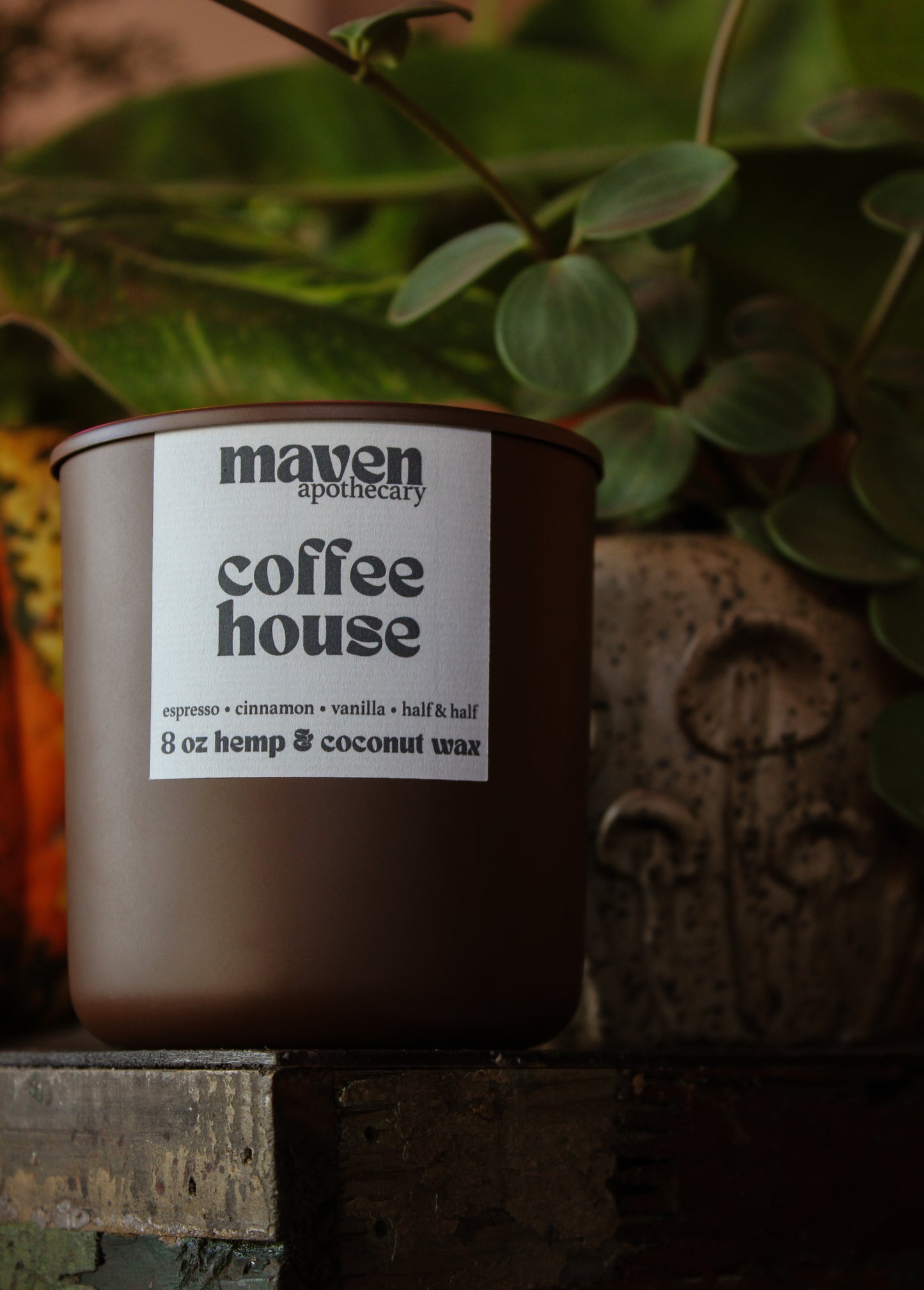 Coffee House Hemp & Coconut Wax Candle 8oz