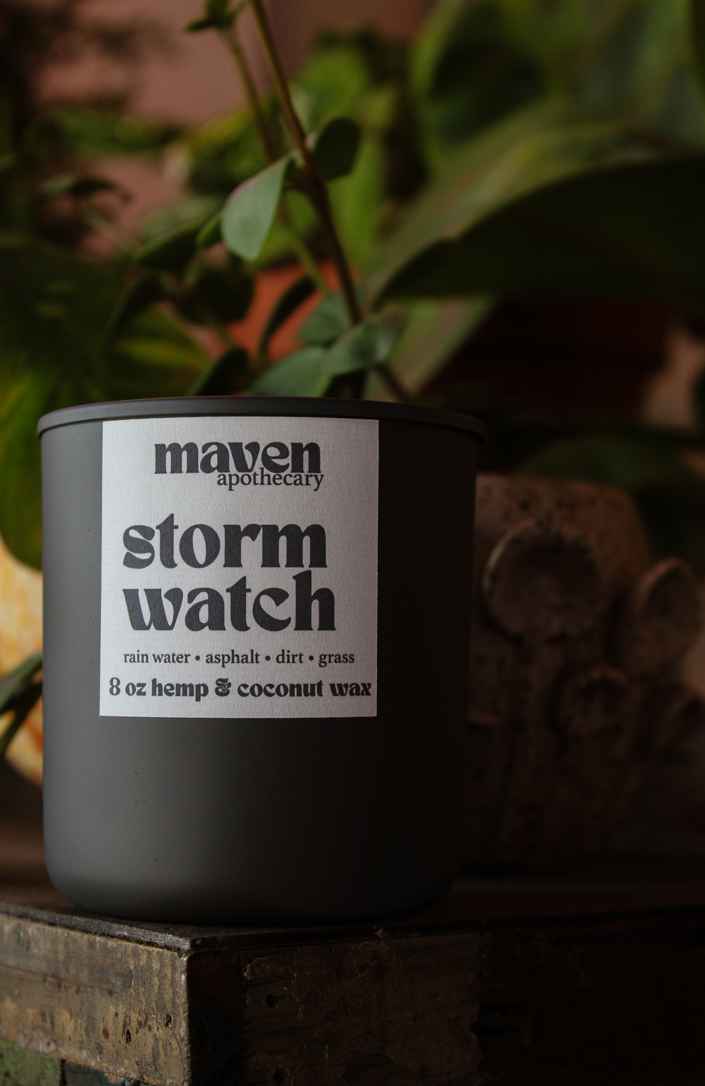 Storm Watch Hemp & Coconut Wax Candle 8oz