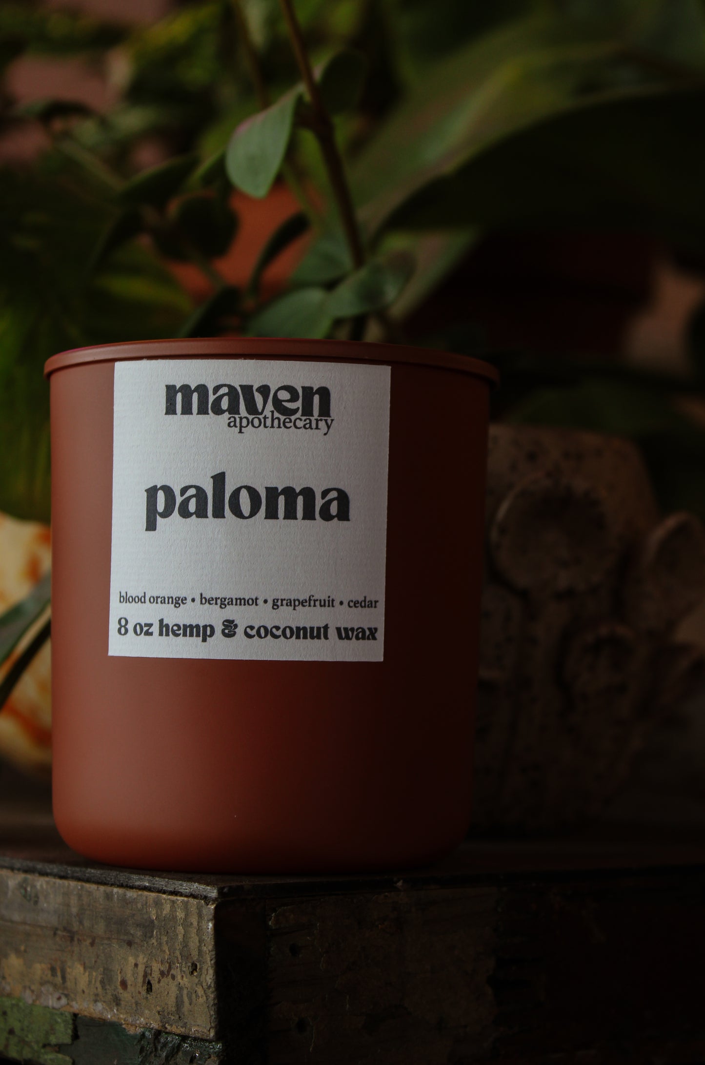 Paloma Hemp & Coconut Wax Candle 8oz