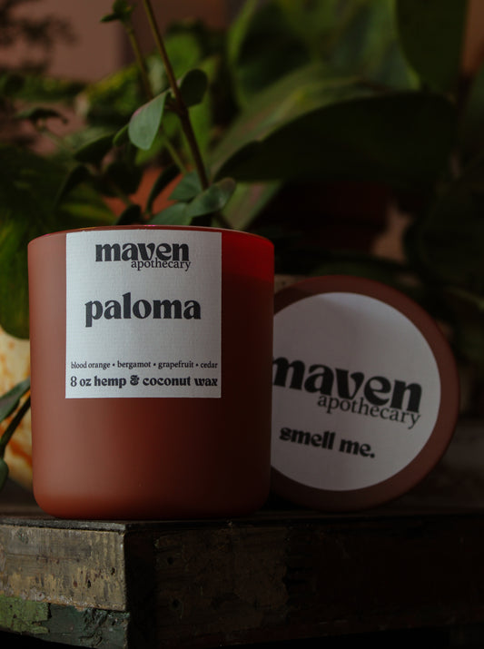 Paloma Hemp & Coconut Wax Candle 8oz