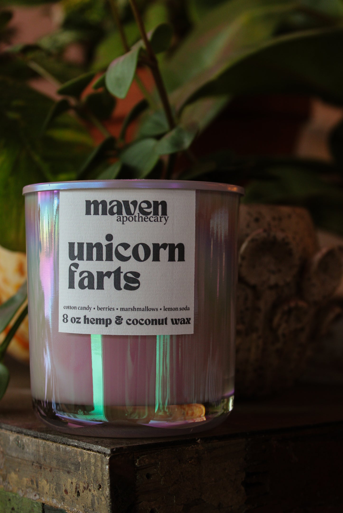 Unicorn Farts Hemp & Coconut Wax Candle 8oz