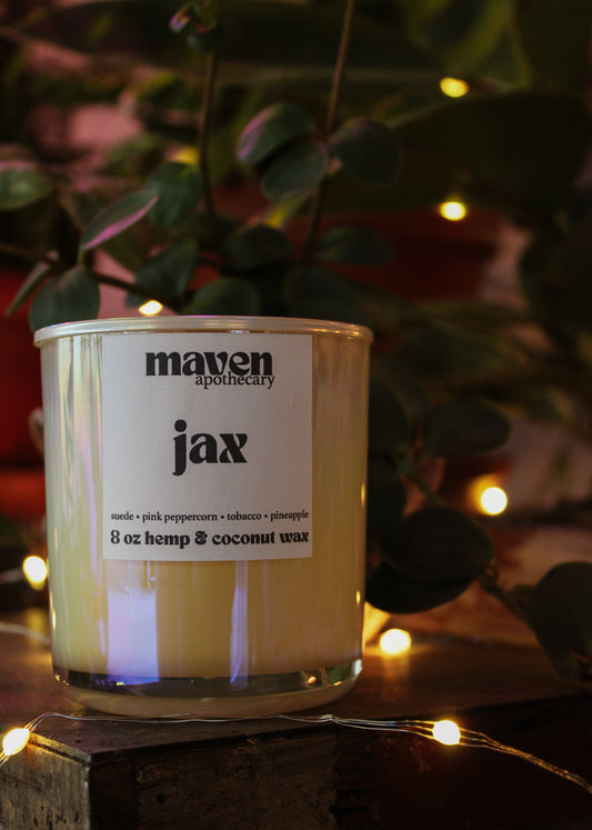 Jax Hemp & Coconut Wax Candle 8oz