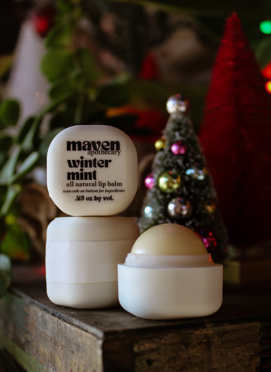 Lip Balm Cube Winter Mint .25oz