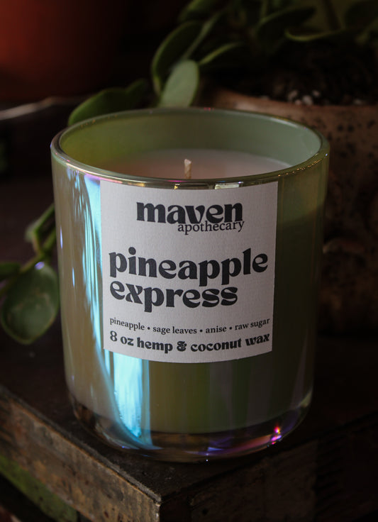 Pineapple Express Hemp & Coconut Wax Candle 8oz