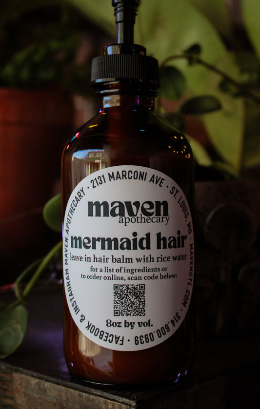 Mermaid Hair Leave-In Hair Balm With Rice Water 8oz