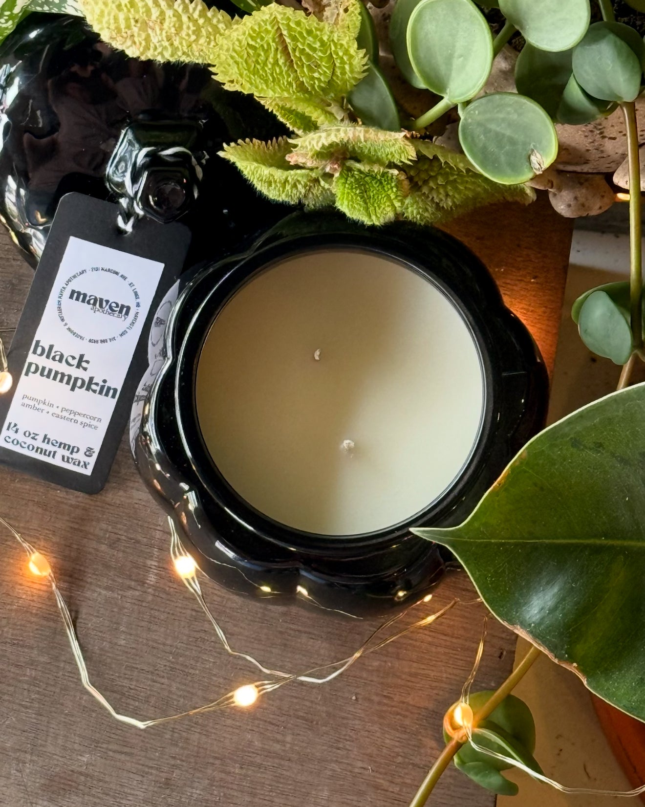 Black Pumpkin (SPECIAL EDITION) Hemp & Coconut Wax Candle 14oz