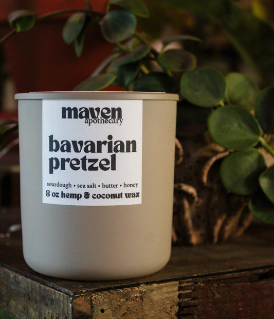 Bavarian Pretzel Hemp & Coconut Wax Candle 8oz