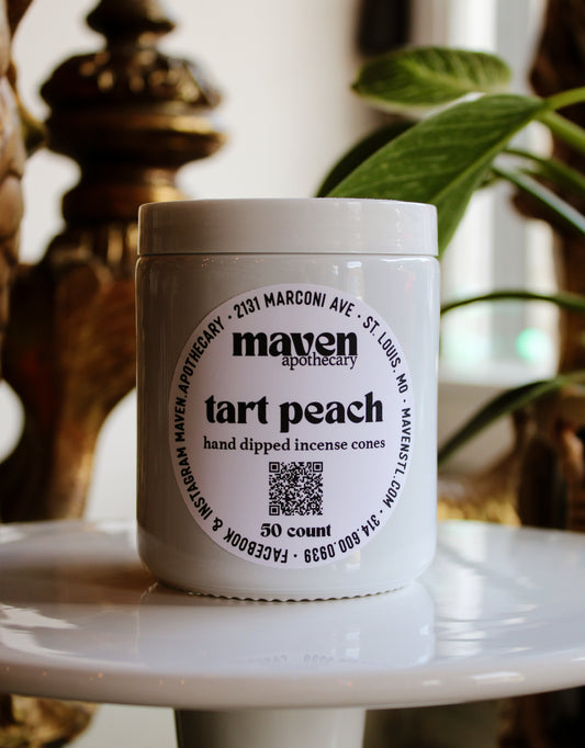 Incense Cones Tart Peach 50 Count