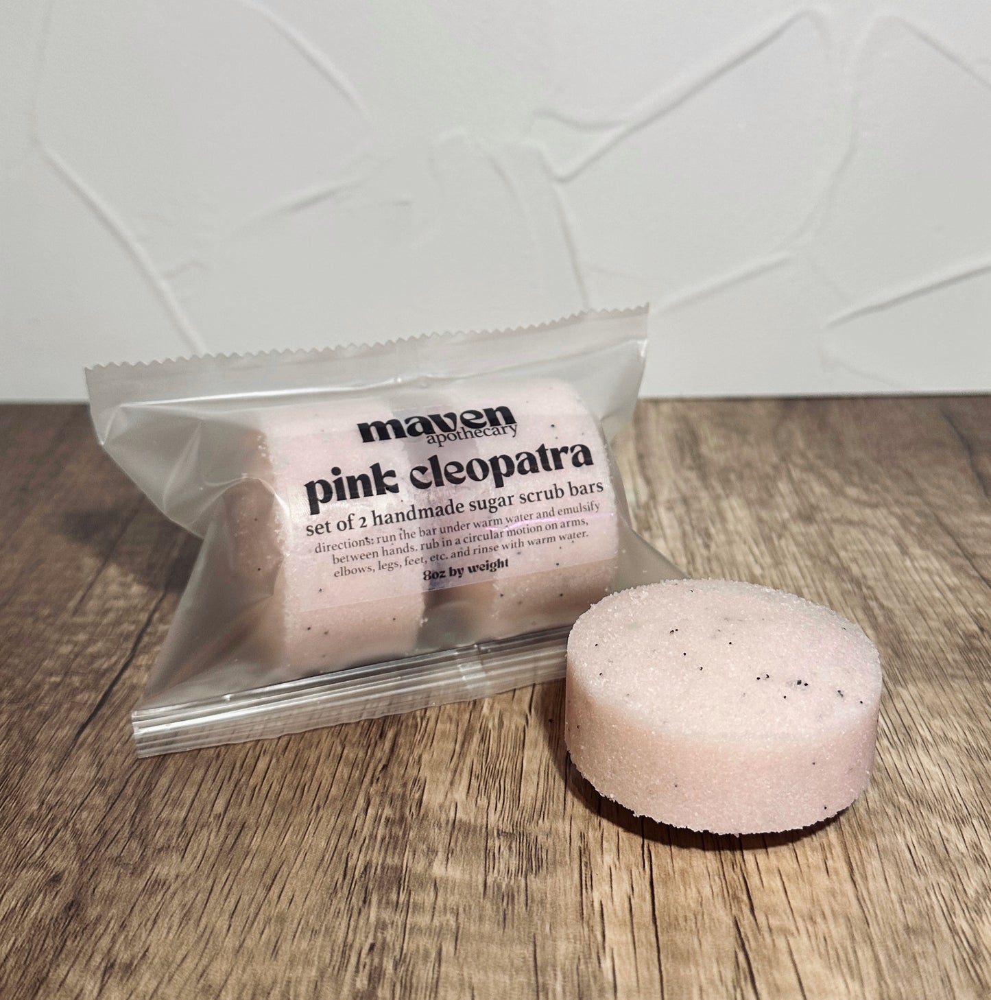 Sugar Scrub Bars Set of 2 Pink Cleopatra Scent