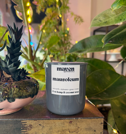 Mausoleum Hemp & Coconut Wax Candle 8oz