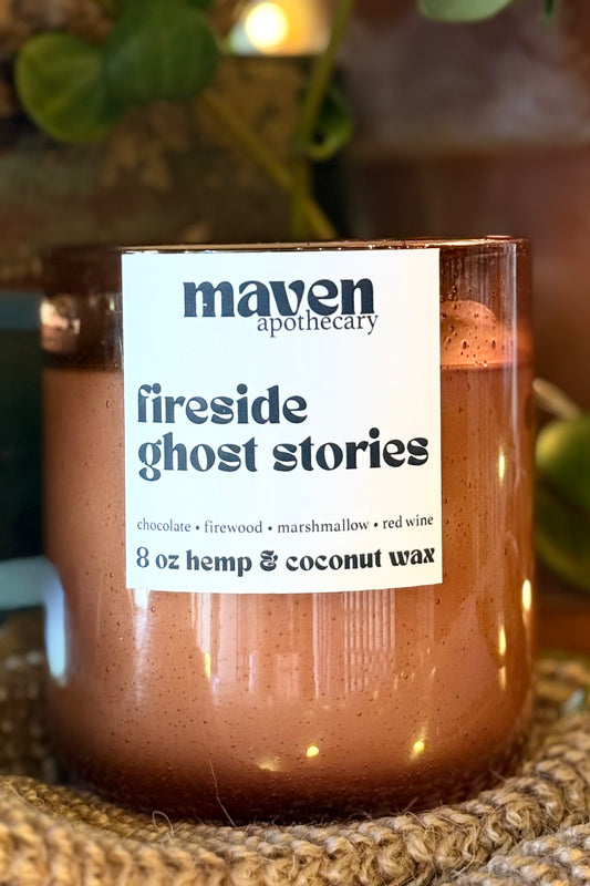 Fireside Ghost Stories Hemp & Coconut Wax Candle 8oz