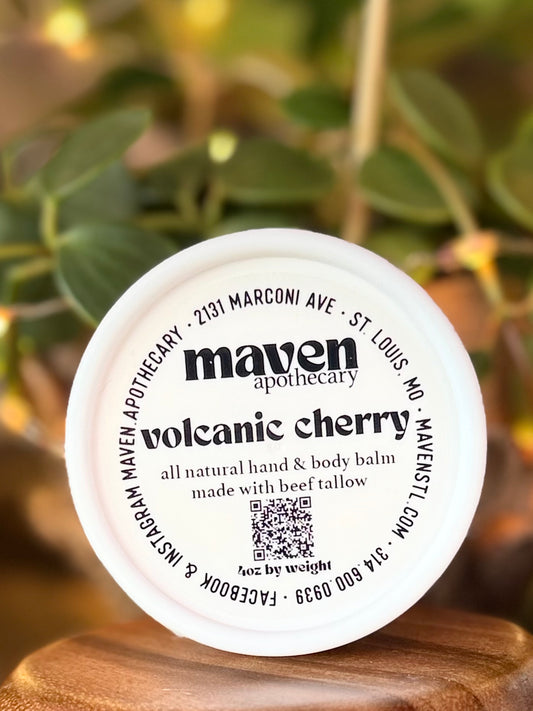 Tallow Balm Volcanic Cherry 4oz