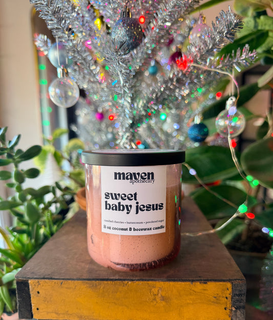 Sweet Baby Jesus Beeswax & Coconut Wax Candle 8oz