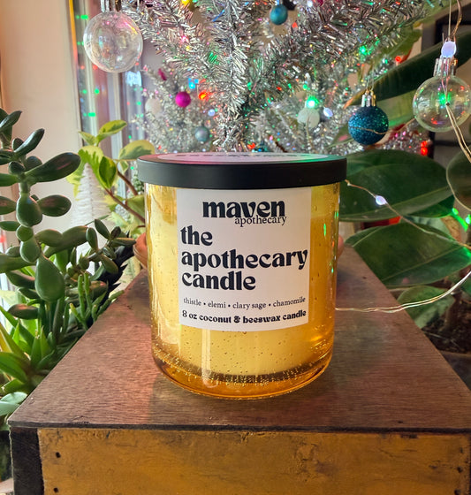 The Apothecary Candle Beeswax & Coconut Wax Candle 8oz