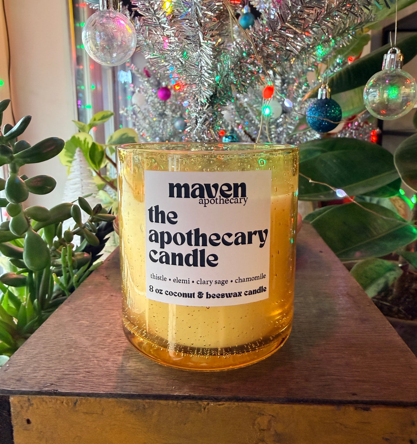 The Apothecary Candle Beeswax & Coconut Wax Candle 8oz