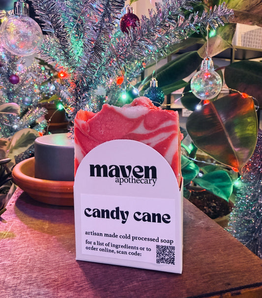 Cold Process Soap Candy Cane 6.5oz