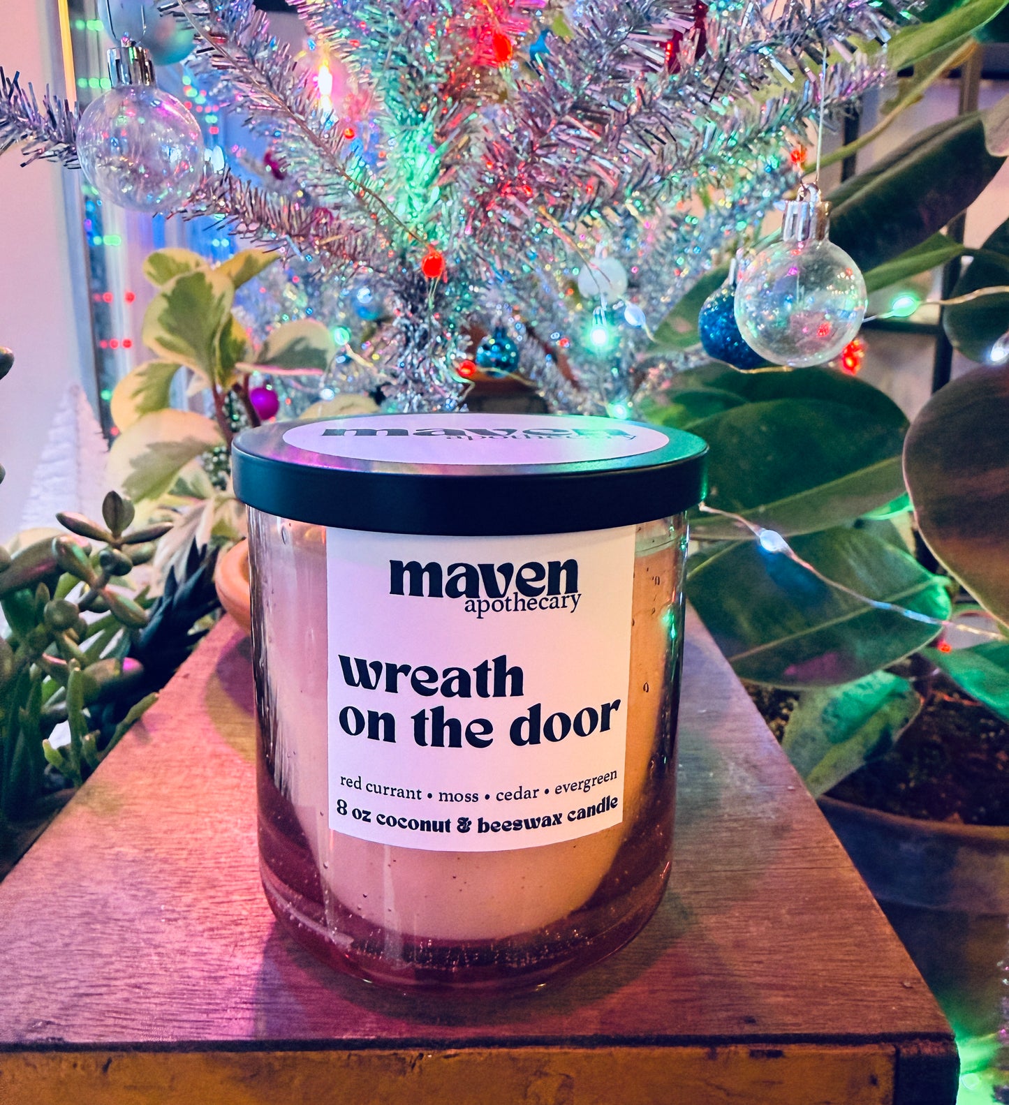 Wreath on the Door Beeswax & Coconut Wax Candle 8oz