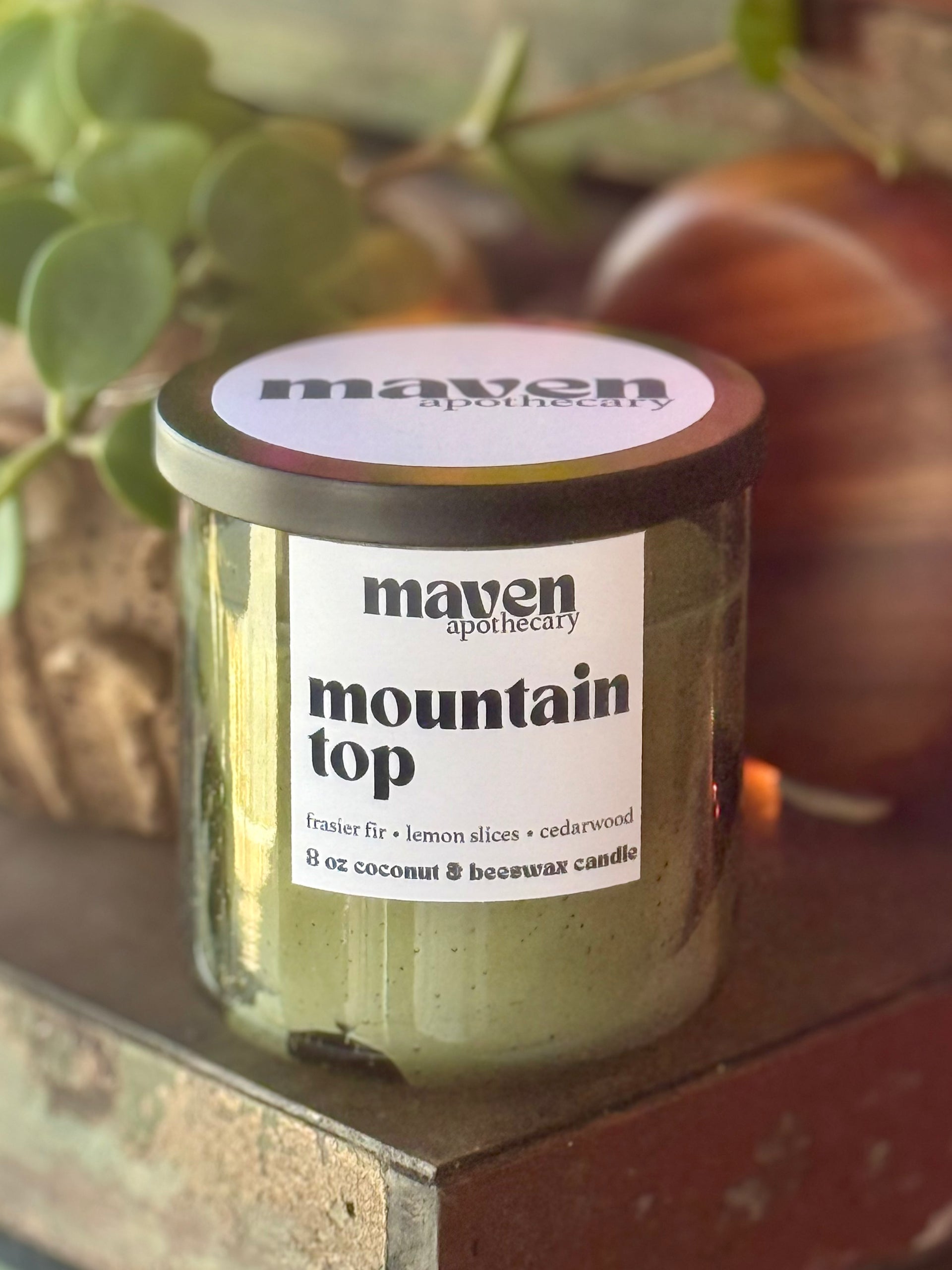 Mountain Top Beeswax & Coconut Wax Candle 8oz – Maven Apothecary
