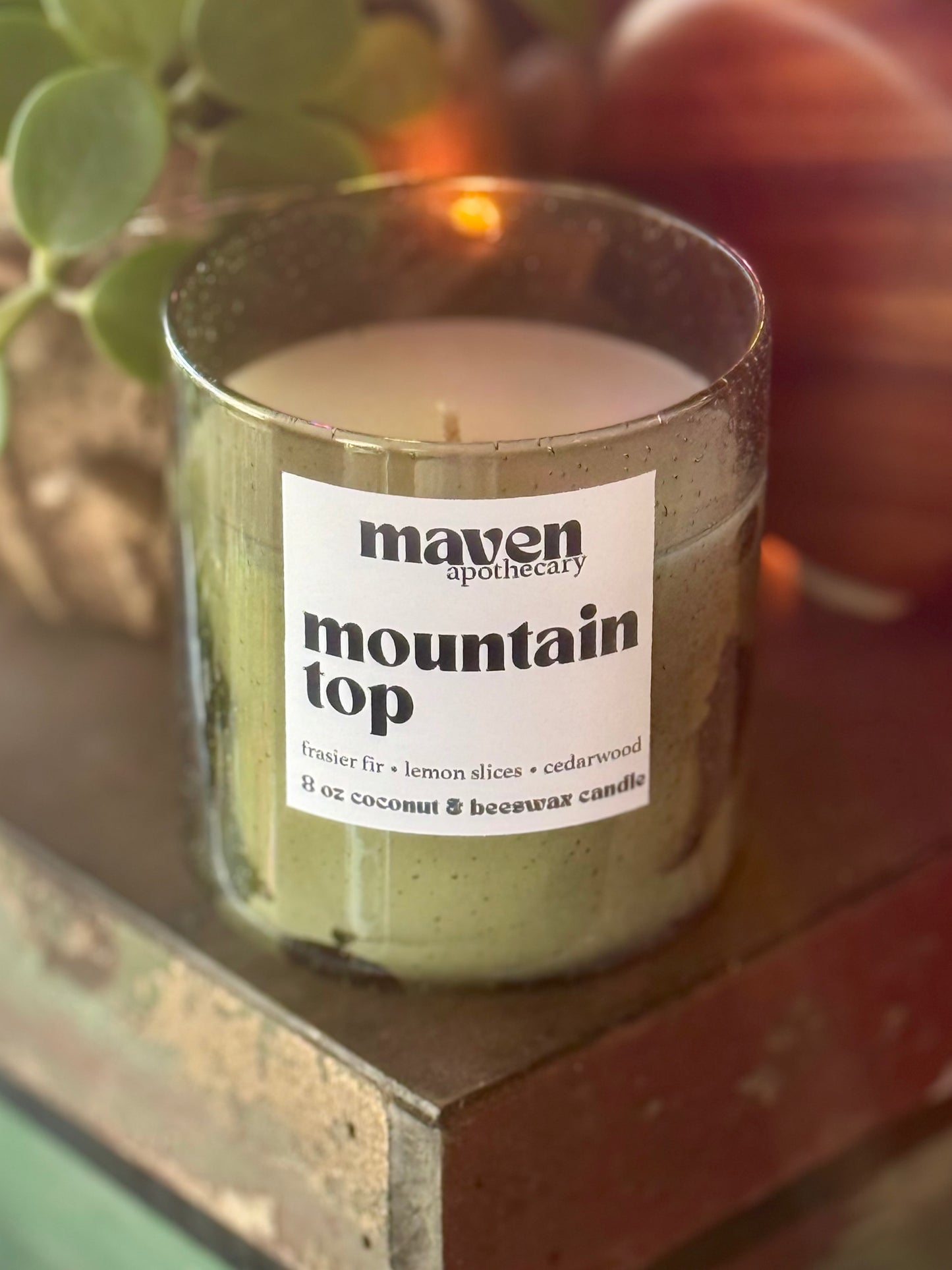 Mountain Top Beeswax & Coconut Wax Candle 8oz