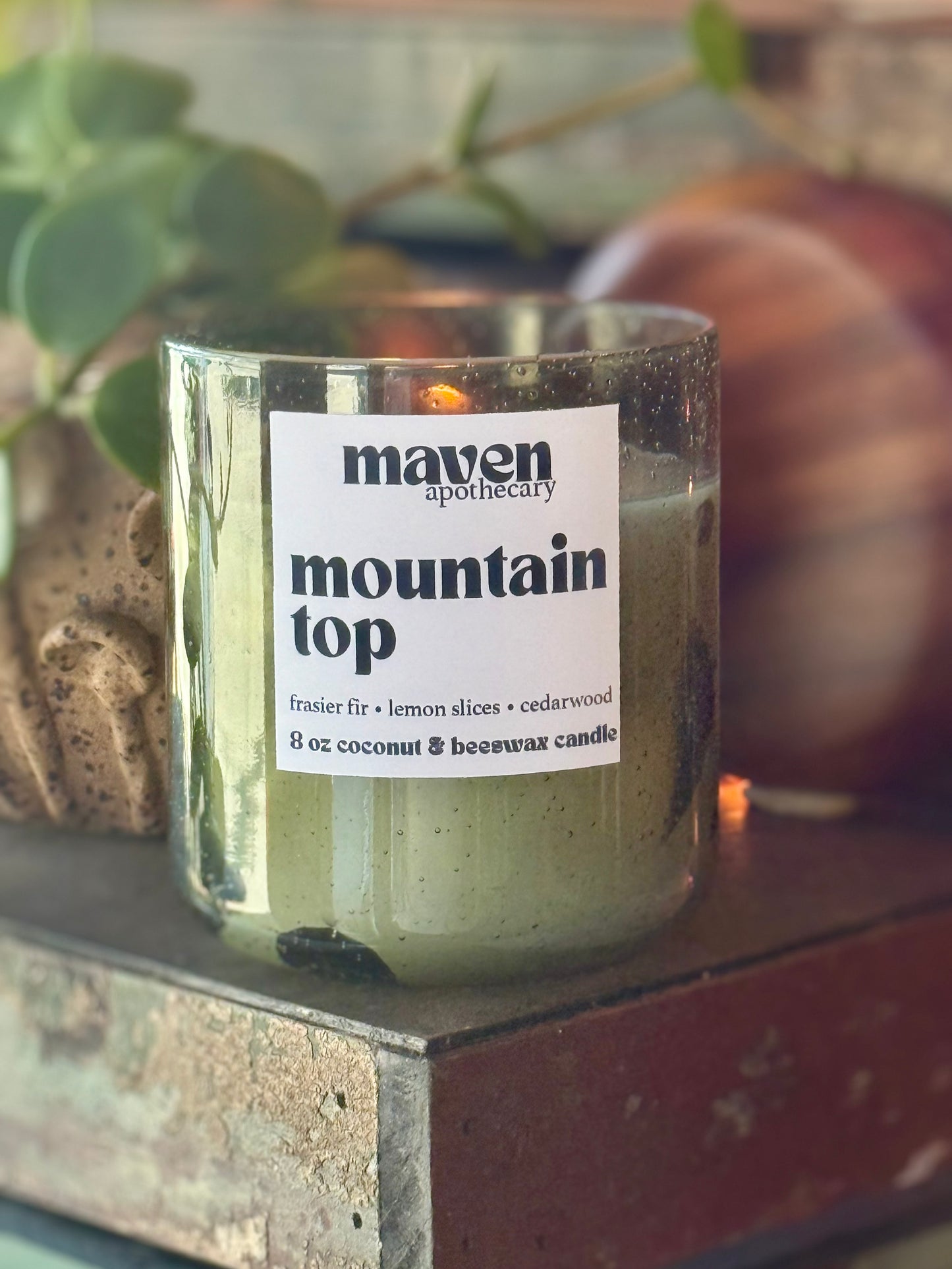 Mountain Top Beeswax & Coconut Wax Candle 8oz