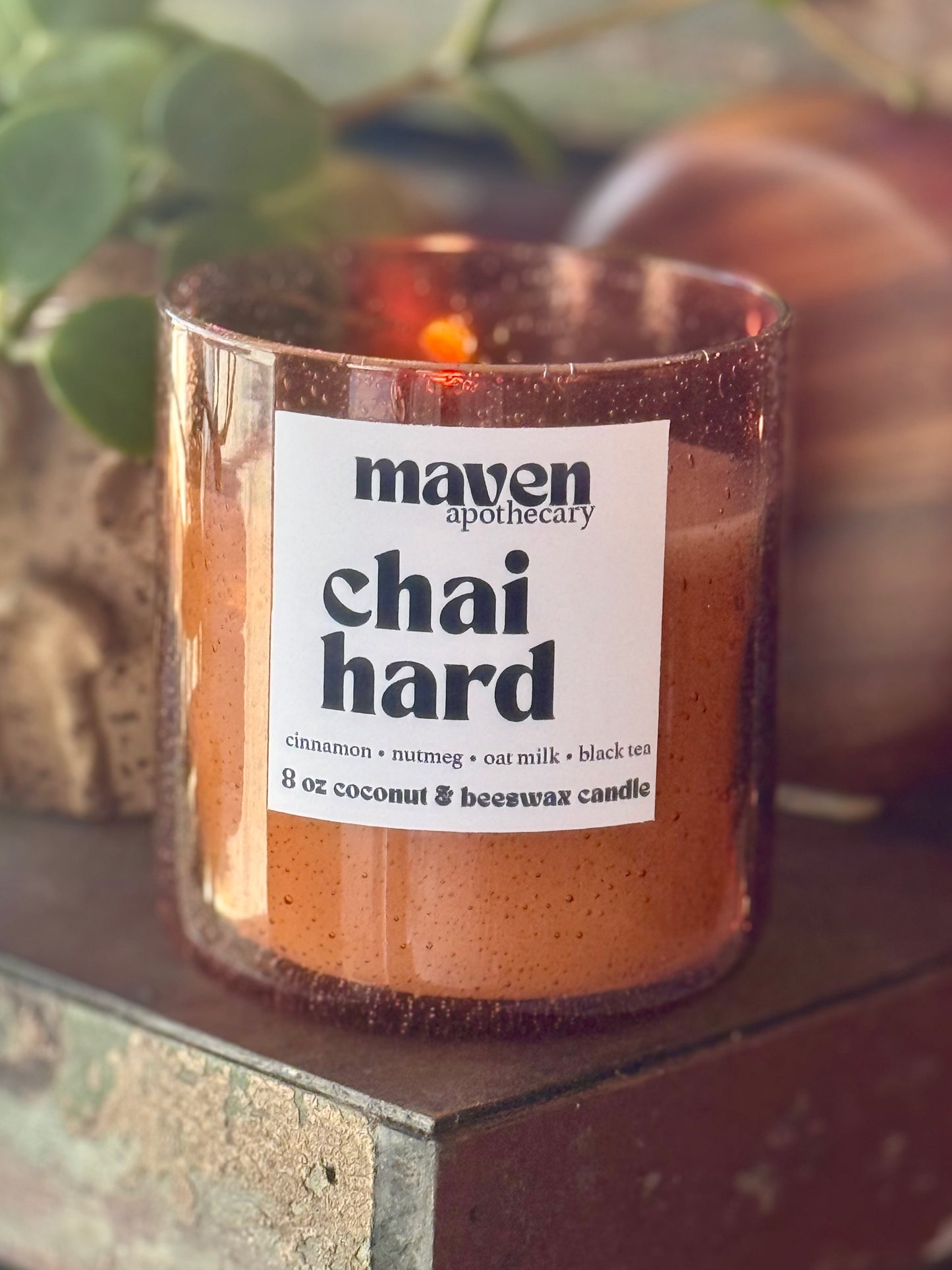 Chai Hard Beeswax & Coconut Wax Candle 8oz