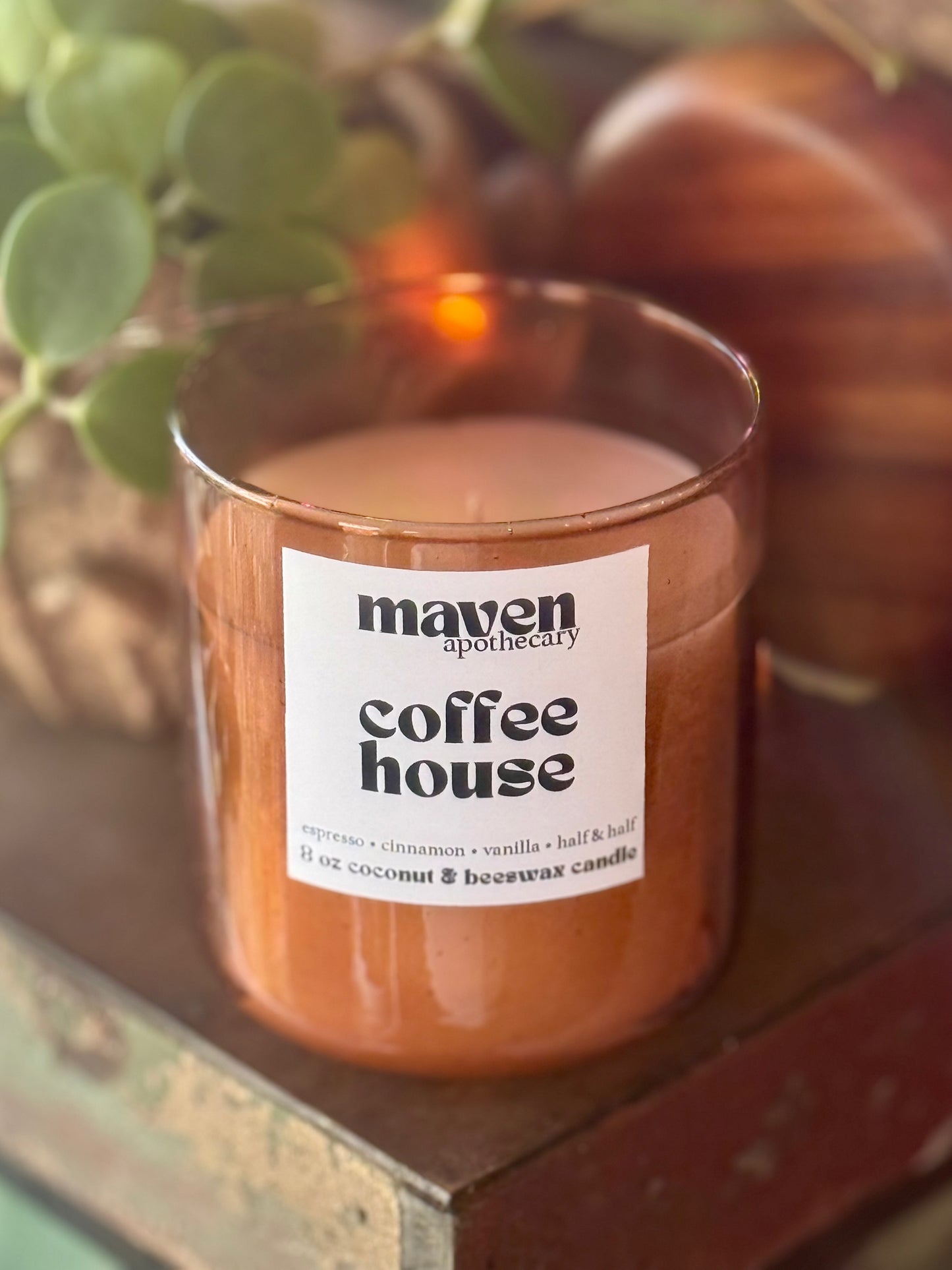 Coffee House Beeswax & Coconut Wax Candle 8oz