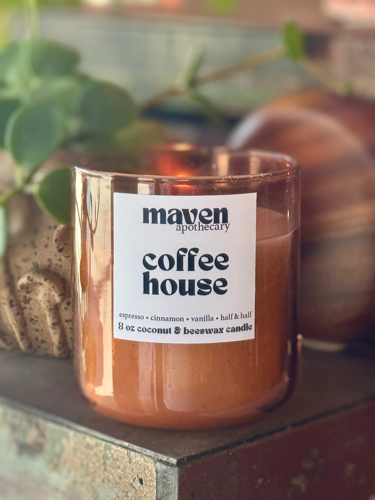 Coffee House Beeswax & Coconut Wax Candle 8oz