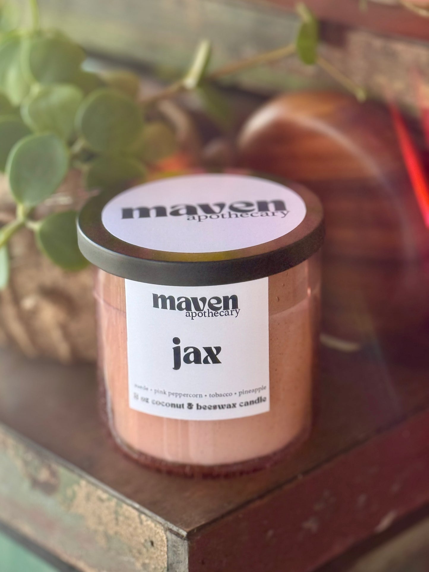 Jax Beeswax & Coconut Wax Candle 8oz