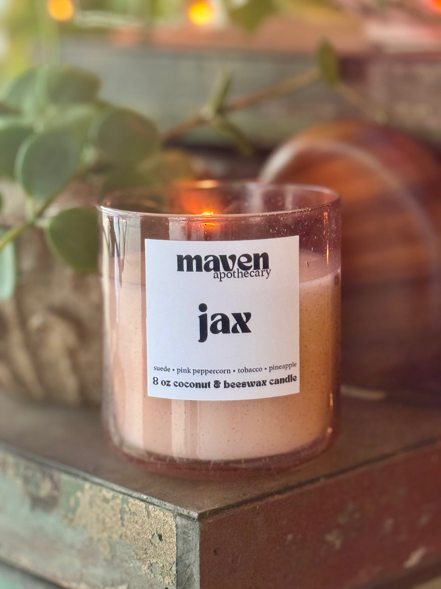 Jax Beeswax & Coconut Wax Candle 8oz