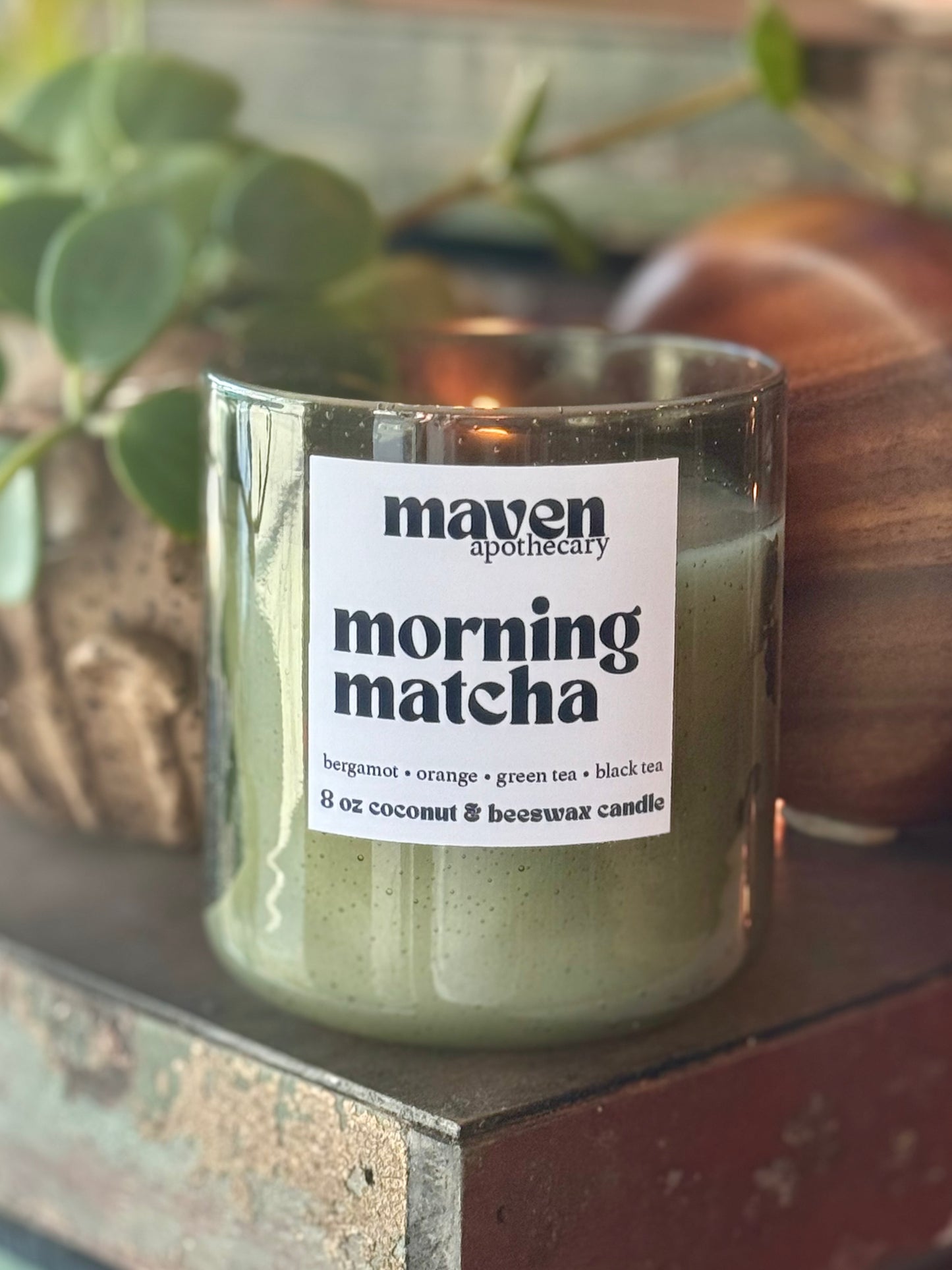 Morning Matcha Beeswax & Coconut Wax Candle 8oz