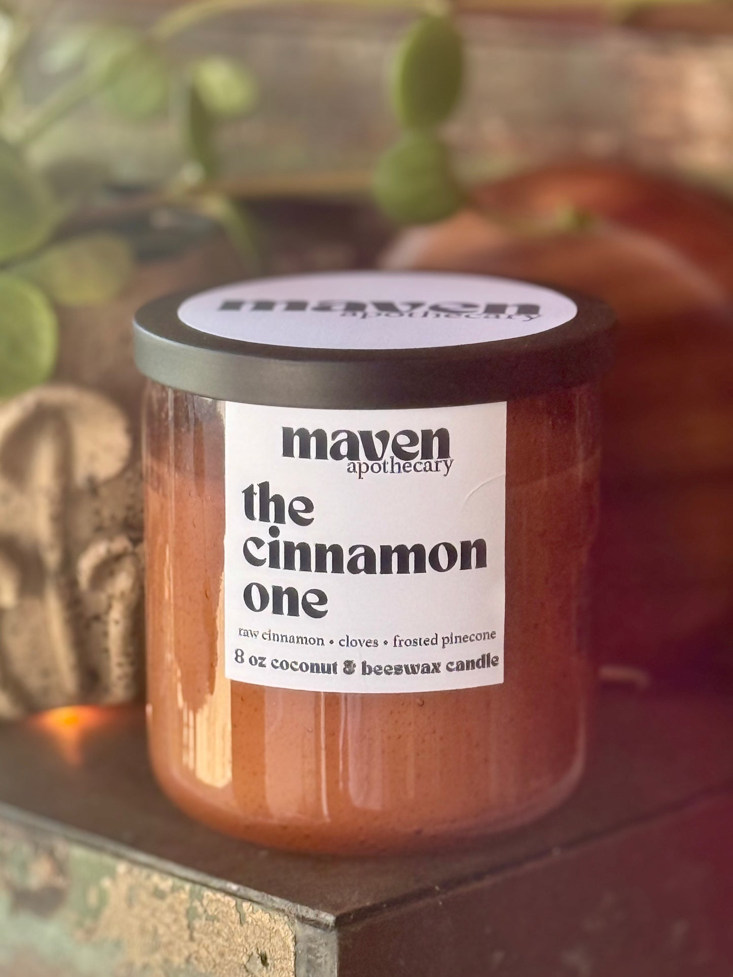 The Cinnamon One Beeswax & Coconut Wax Candle 8oz