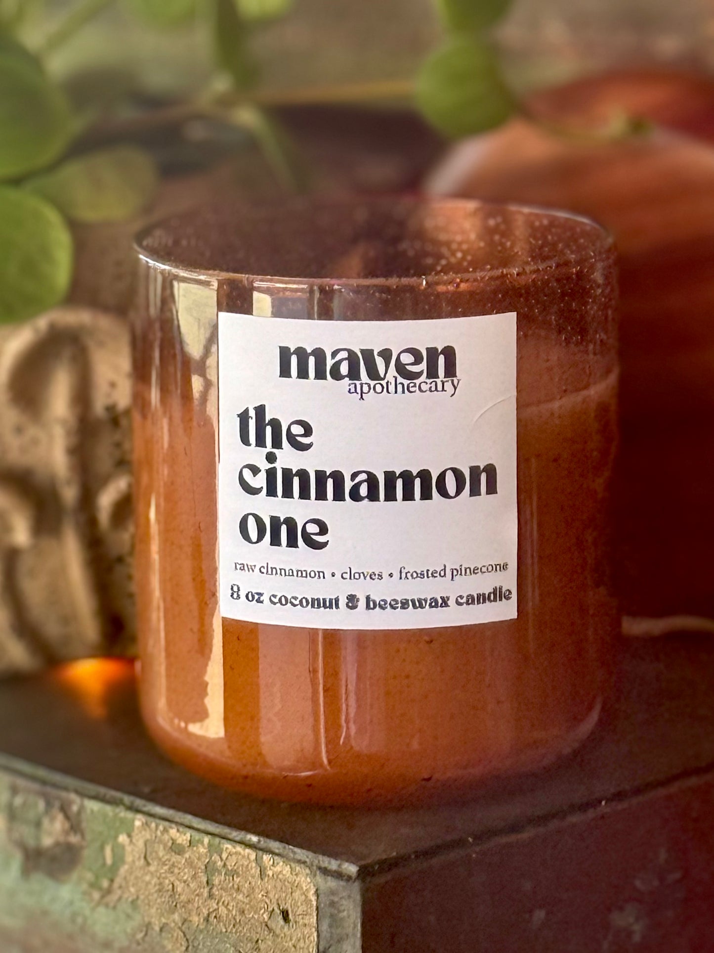 The Cinnamon One Beeswax & Coconut Wax Candle 8oz