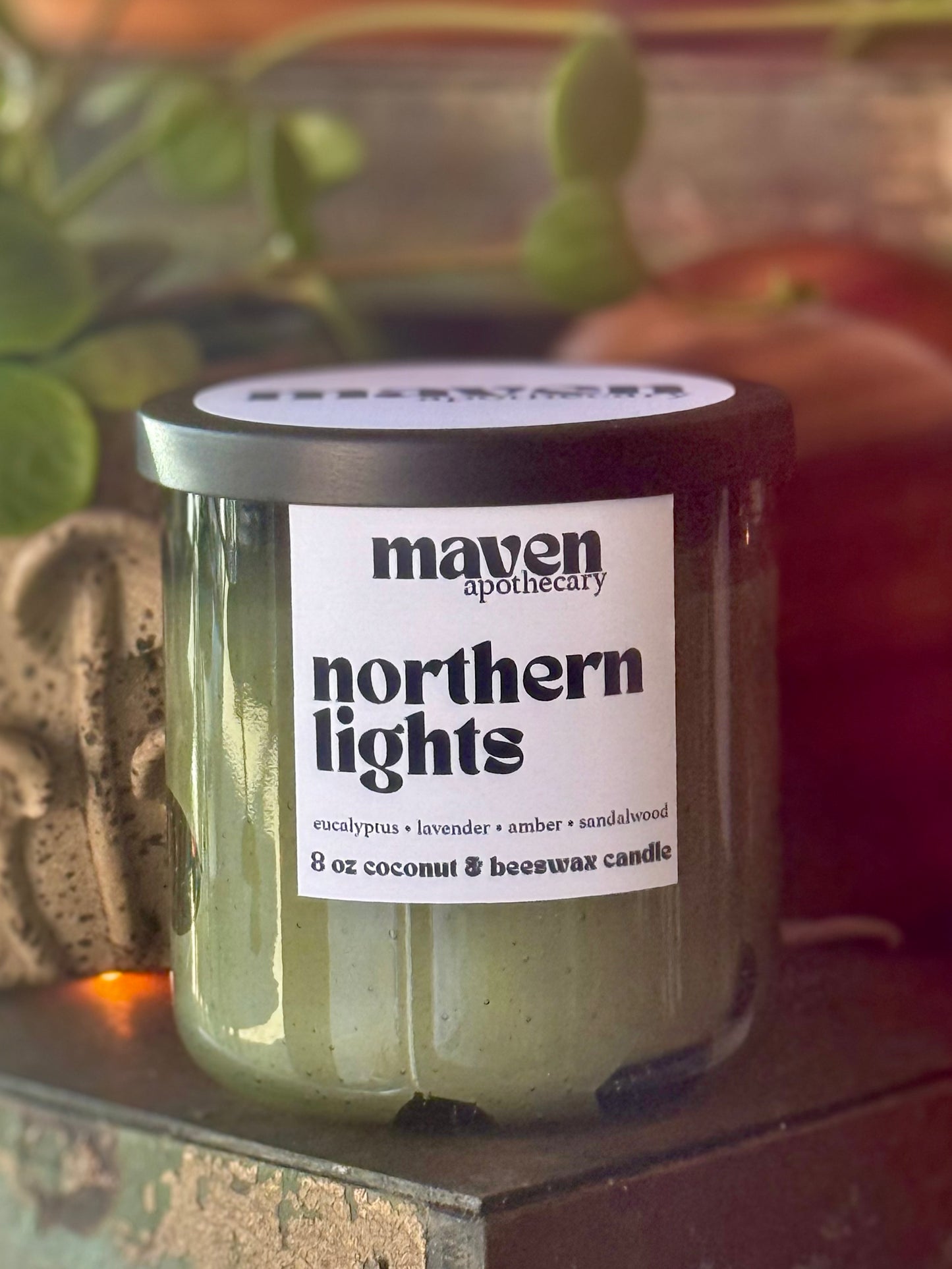 Northern Lights Beeswax & Coconut Wax Candle 8oz