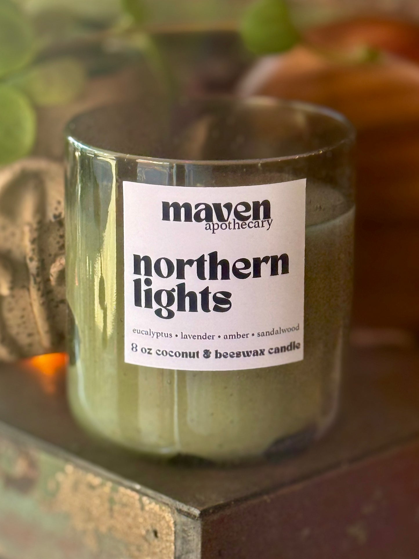 Northern Lights Beeswax & Coconut Wax Candle 8oz